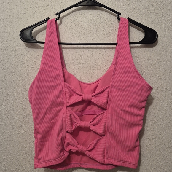 Pink Ribbed Bikini Top - Picture 2 of 2